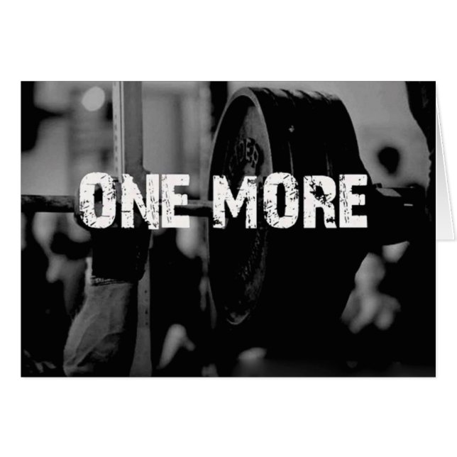 Motivationales Fitness Gym (Vorderseite (Horizontal))