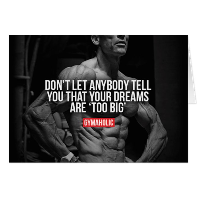 Motivationales Fitness Gym (Vorderseite (Horizontal))