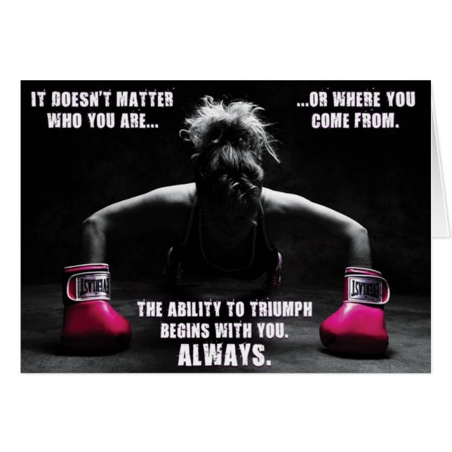 Motivationales Fitness Gym (Vorderseite (Horizontal))