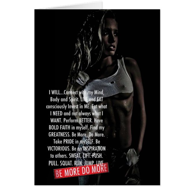 Motivationales Fitness Gym (Vorne)