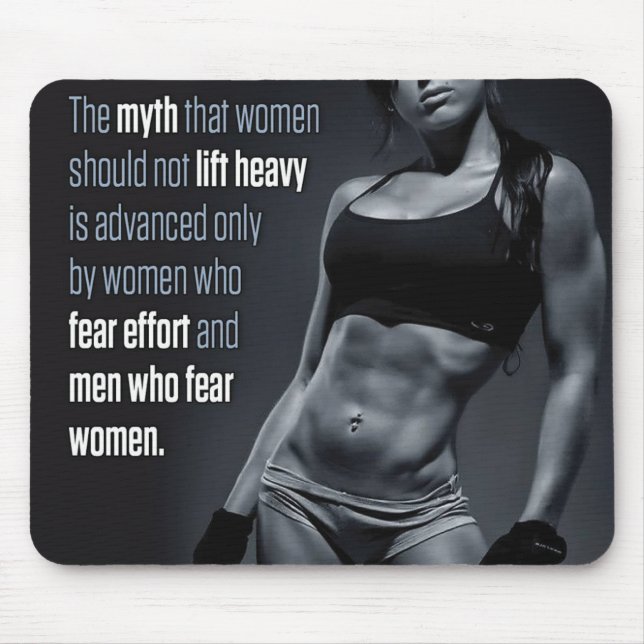 Motivationales Fitness Gym Mousepad (Vorne)