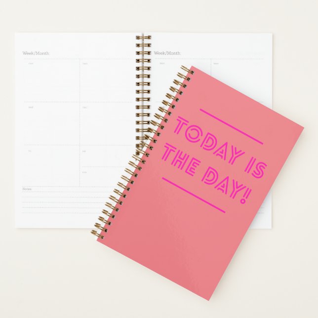 Motivationnel planificateur annuel et hebdomadaire (Devant avec enveloppe)