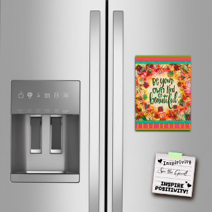 Motivationnel Sois-Tu Belle Carte Magnétique Flora