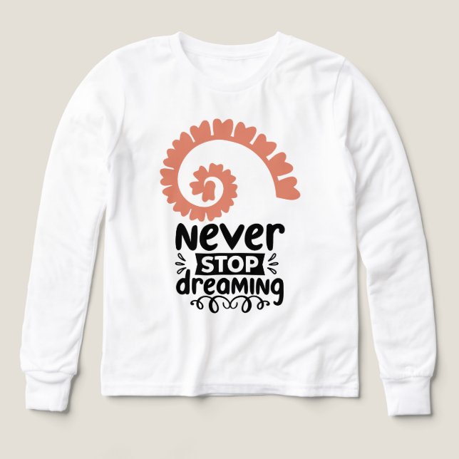 Motivationnelle "N'arrêtez jamais de rêver" (Motif recto)