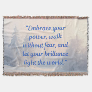 Motivations-Decke "Brillanz & Mut" Decke