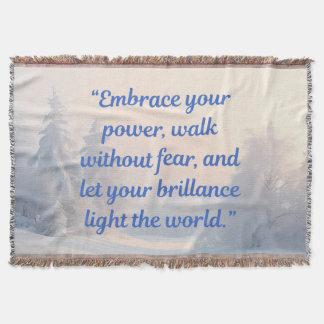 Motivations-Decke "Brillanz & Mut" Decke