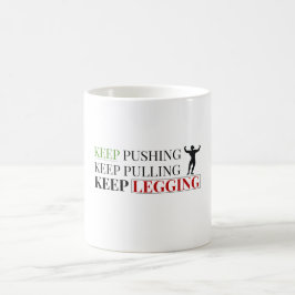 Motivations-Fitness-Tasse – Textbasiertes Zitat fü Kaffeetasse