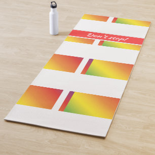 Motivations-Jogamatte mit eigenem Claim Yogamatte
