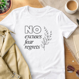 Motivations-T-Shirt ohne Ausreden Tri-Blend Shirt