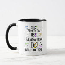 Motivations-Tassen-Zitat – Inspirierende Kaffeetas