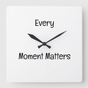 Motivations-Wanduhr-Dekor Quadratische Wanduhr