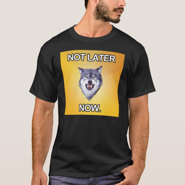 Motivations-Wolf T-Shirt (Vorderseite)