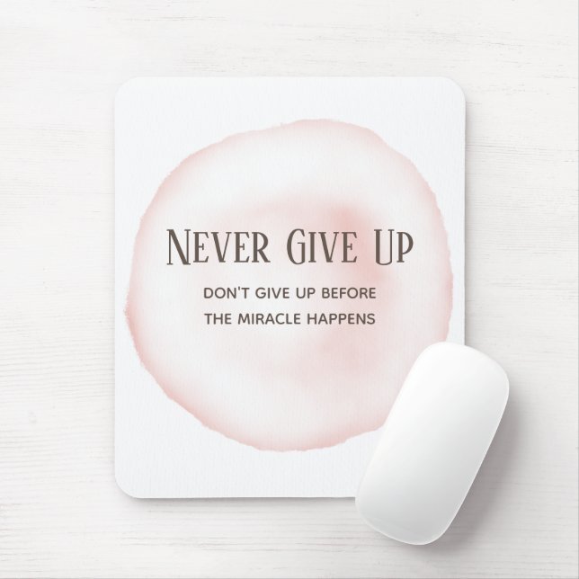 Motivationsangebot für Aquarellpinken Mousepad (Mit Mouse)