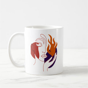Motivationsangebot für Fierce Woman Inner Fire Stä Kaffeetasse