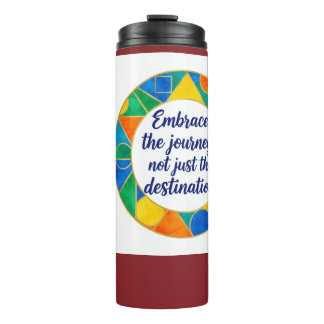 Motivationsbecher – Die Reise Gestaltung verbesser Thermosbecher