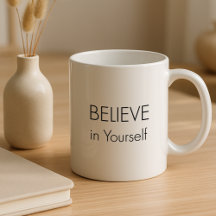 Motivationsbecher – „Glaube an dich selbst“