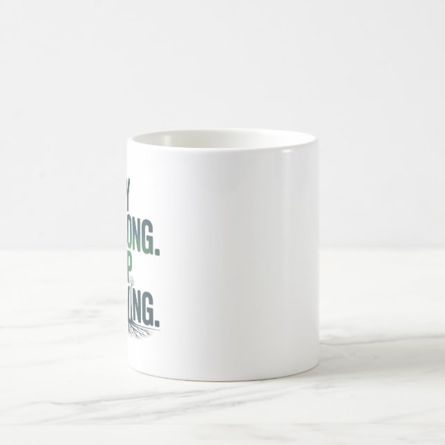 Motivationsbecher 'Stark bleiben, Weiterkommen' Kaffeetasse (Mittel)