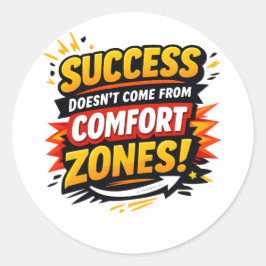 Motivationsdesign Runder Aufkleber