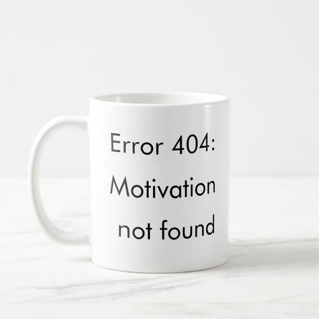 Motivationsfehler - Tech Motion Tasse (Links)