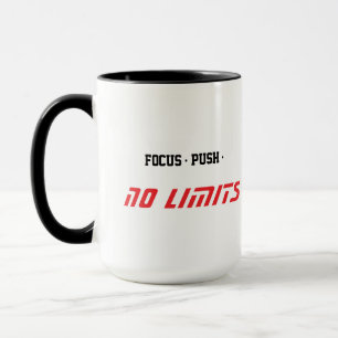 Motivationsfitness Weiß Tasse