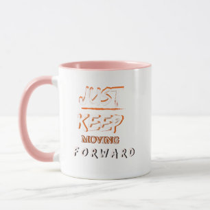 Motivationskaffeetasse 'Weiter Bewegen' Tasse