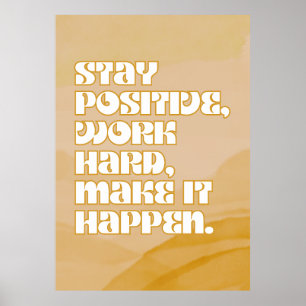 Motivationsposter mit Zitat Poster