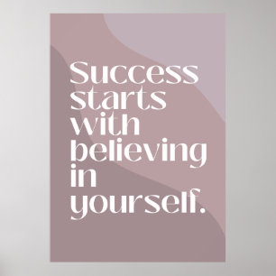 Motivationsposter mit Zitat Poster