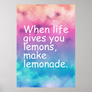 Motivationsposter mit Zitat Poster