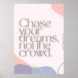 Motivationsposter mit Zitat Poster