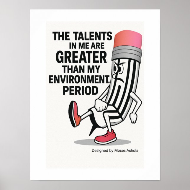 Motivationsposter mit Zitaten. Poster (Vorne)