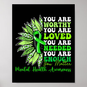 Motivationsunterstützung für Ihr Bewusstsein für p Poster