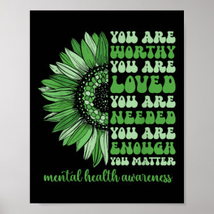 Motivationsunterstützung Krieger Mental Health Bew Poster