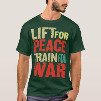 Motivationswörter heben für Frieden Trainieren für T-Shirt