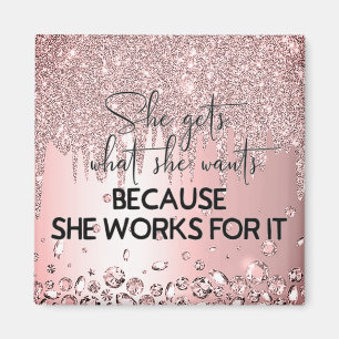 Motivationsziffern für weibliche Girl Bosses Magnet