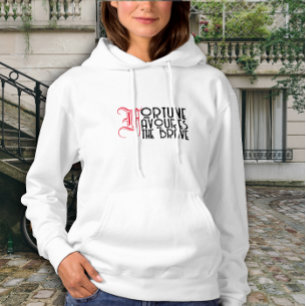 Motivationszitat Das Glück ist den Tapferen hold Hoodie