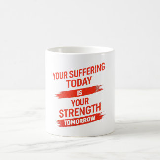 Motivationszitat-Design Kaffeetasse
