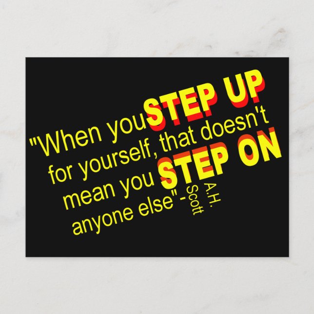 Motivator, Vorwärtsdenker Postkarte (Vorderseite)