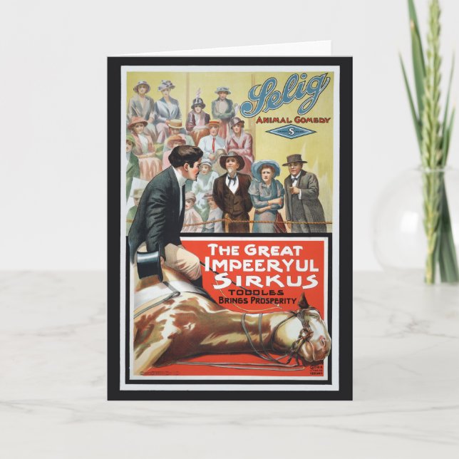 Motivbild für den großen, unverschämten Sirkus Karte (Vorderseite)