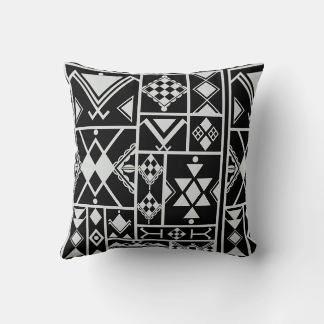 Motive der Kabyle-Amazigh-Poteria Kissen (Rückseite)