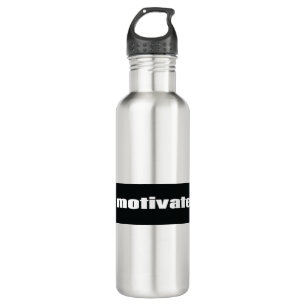 motivieren edelstahlflasche