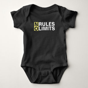 Motivieren keine Regeln Keine Grenzen Baby Strampler