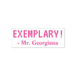 Motivieren von "EXEMPLÄRE"! Briefmarke aus Edelst Permastempel