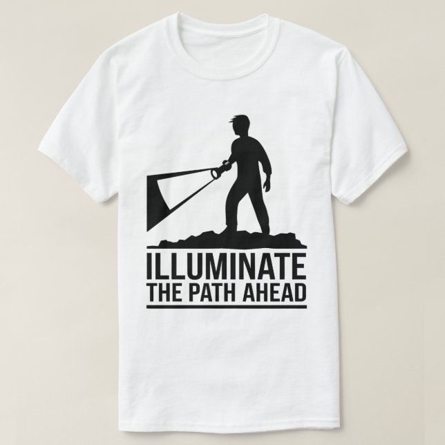Motivierend Adventure Zitat - Vorweg T-Shirt (Design vorne)