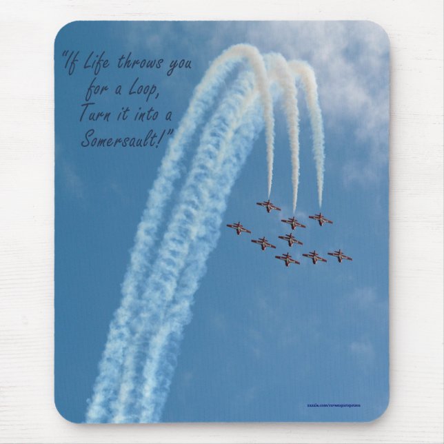 Motivierend aerobe Subsonic Turbo-Jets Mousepad (Vorne)