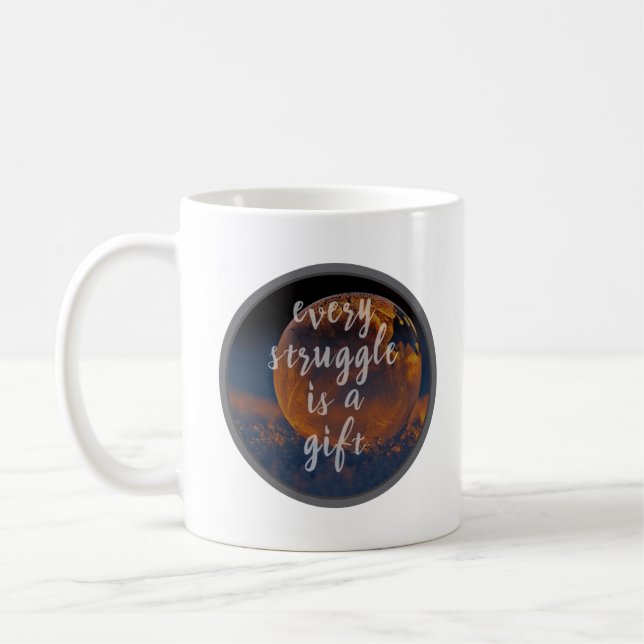 motivierend Anführungszeichen für positive Energie Kaffeetasse (Links)