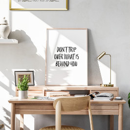 Motivierend Anführungszeichen mit Handschrift Poster