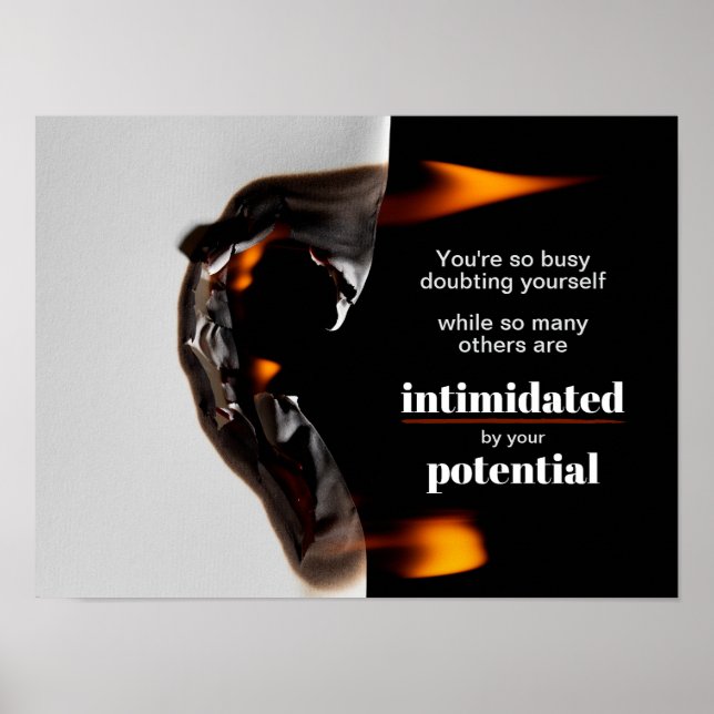 Motivierend Anführungszeichen Poster (Vorne)