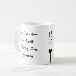 Motivierend Angebot am Samstag Kaffeetasse
