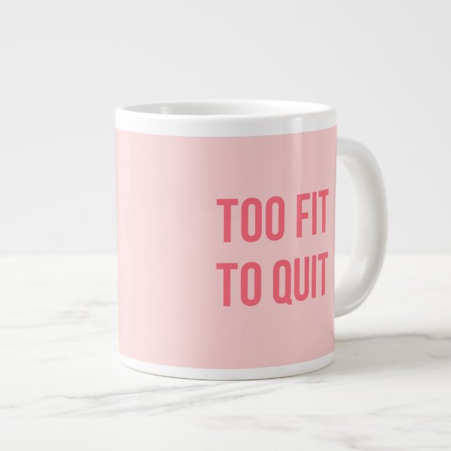 Motivierend Angebot auch für Hot Pink ausarbeiten Jumbo-Tasse (Vorderseite Rechts)