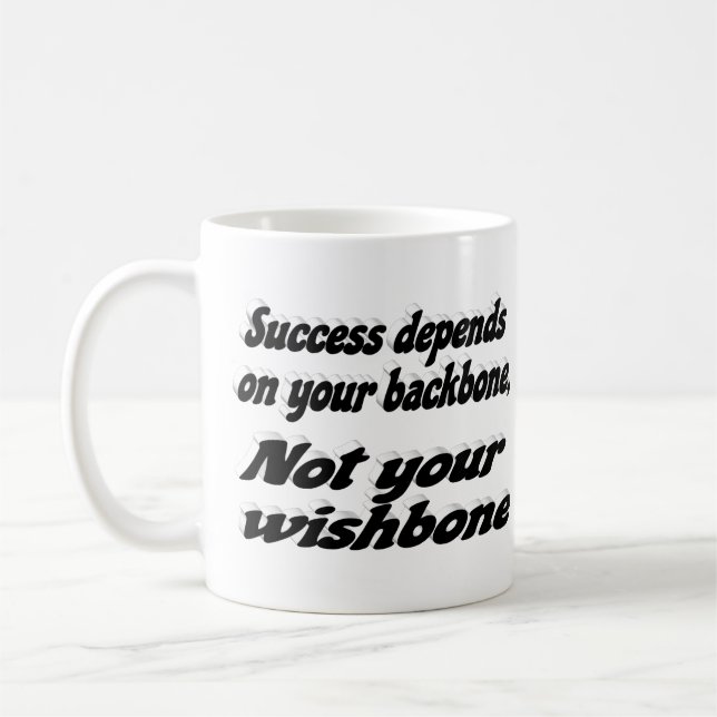 Motivierend Angebot für den Erfolg Kaffeetasse (Links)